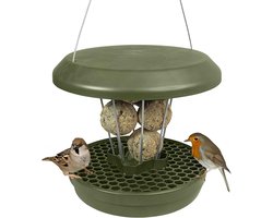 Candala Vogelvogel voor mezenbolletjes. Voer vogels - Niet knaagdieren! Robuust en betrouwbaar om op te hangen. Groen