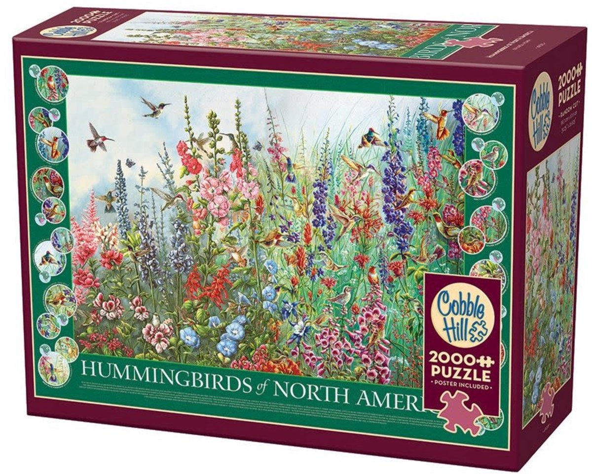 Kolibry z Ameryki Północnej - Puzzle 2000 el. Cobble Hill