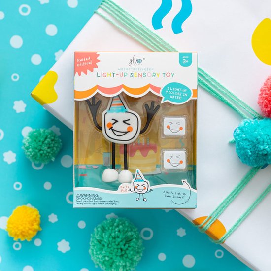 Glo Pals Party, light Up Cubes, Characters, wit, 1+2 stuks van Glo Pals — afbeelding 5
