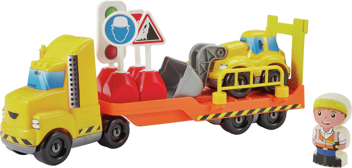 Vrachtwagen Met Oplegger Abrick
