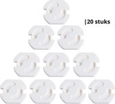 Knaak Stopcontact Beveiliging 20 Stuks - Zelfklevend - Bescherming - Kind - Baby - Veiligheid - Wit