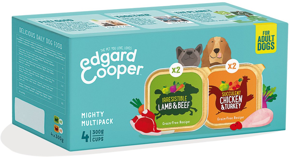 Bol.com Edgard & Cooper Multipack 4 x 300 gr aanbieding