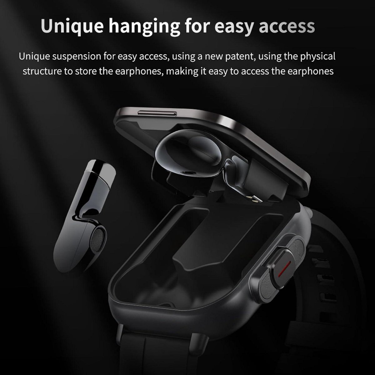 MYSHUN Smartwatch voor heren, bluetooth-oproep en handsfree-functie