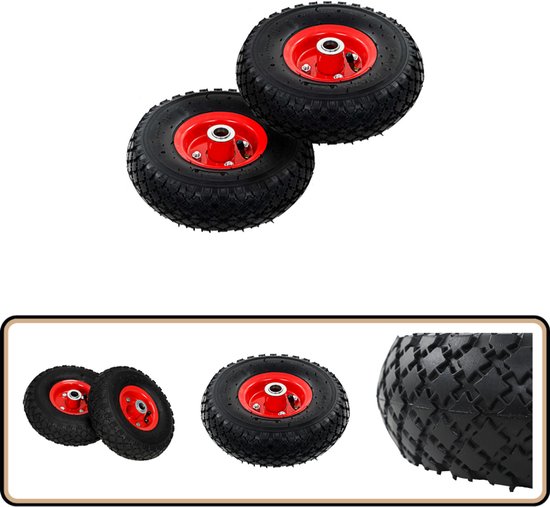 Steekwagen Massief Rubber Wielen 260 X 56 Mm Tot 250 Kg, Hoogte 1150 Mm Extra Brede Schep