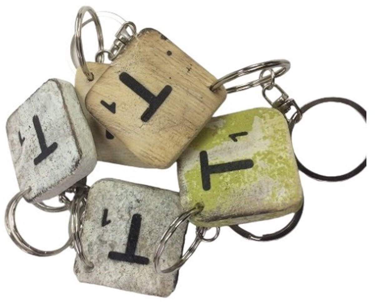 Sleutelhanger letter T