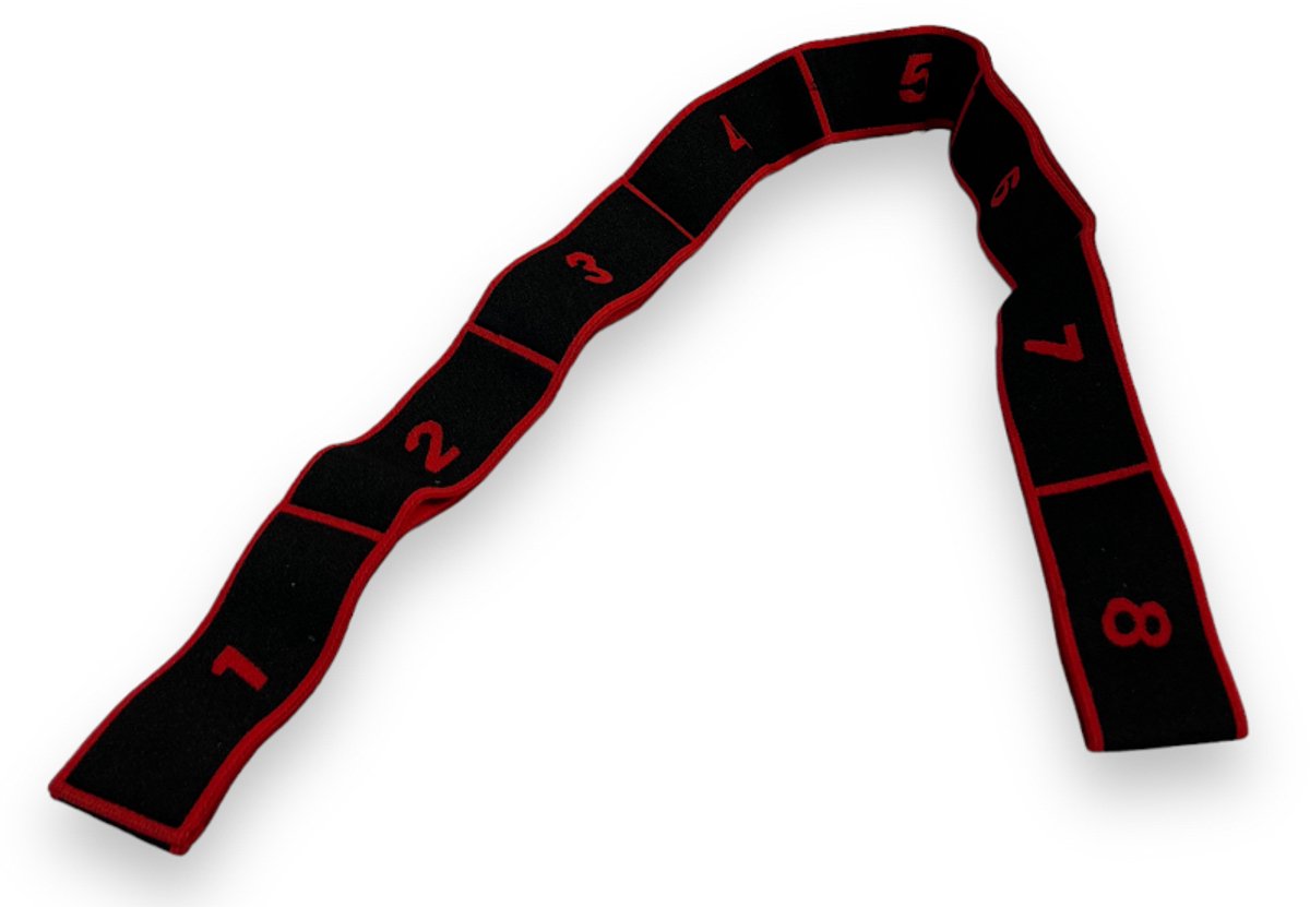 Padisport - Stretch Elastiek - Rood - Stretch Elastiek Fitness - Stretch Elastiek Band - Leniger Worden - Fitness Elastiek