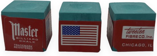 Master Billiard - Craie de billard - 3 pièces - Craie de Billard - Craie de Pool - Craie de queue