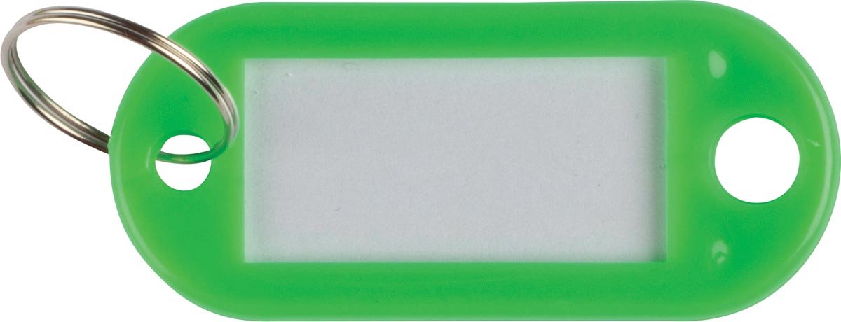 Q-CONNECT sleutelhanger, pak van 10 stuks, groen 50 stuks