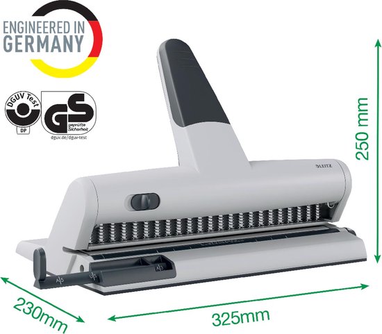 Perforator met 10 perforatiegaten voor mappen, A4 en kantoor