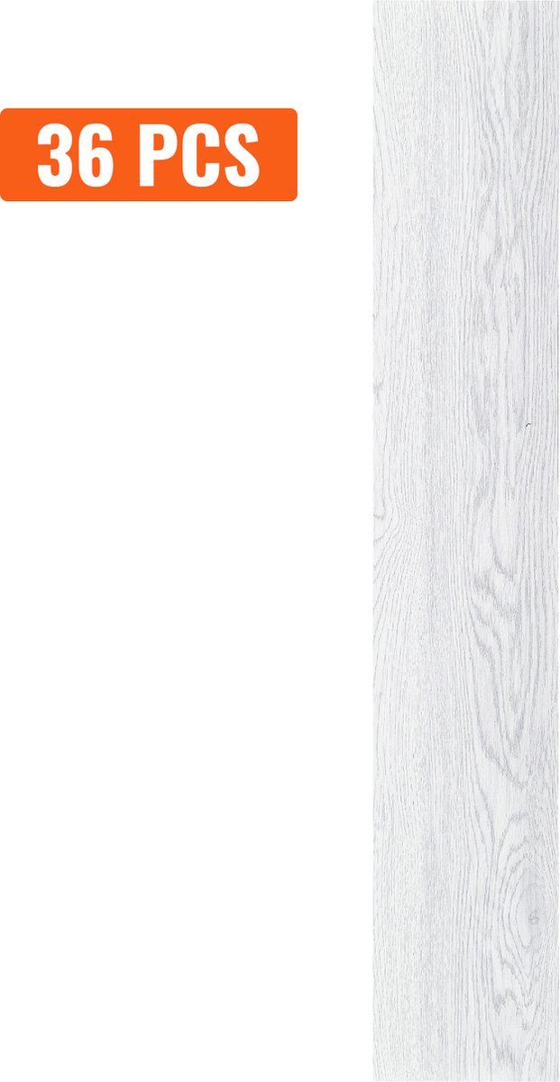 VEVOR Zelfklevende Vinylvloertegels 36" X 6" 36 Stuks 2,5 Mm Dik Schil en Plak Lichtgrijs Houtnerf Diy-Vloeren voor Keuken Eetkamer Slaapkamer Badkamer
