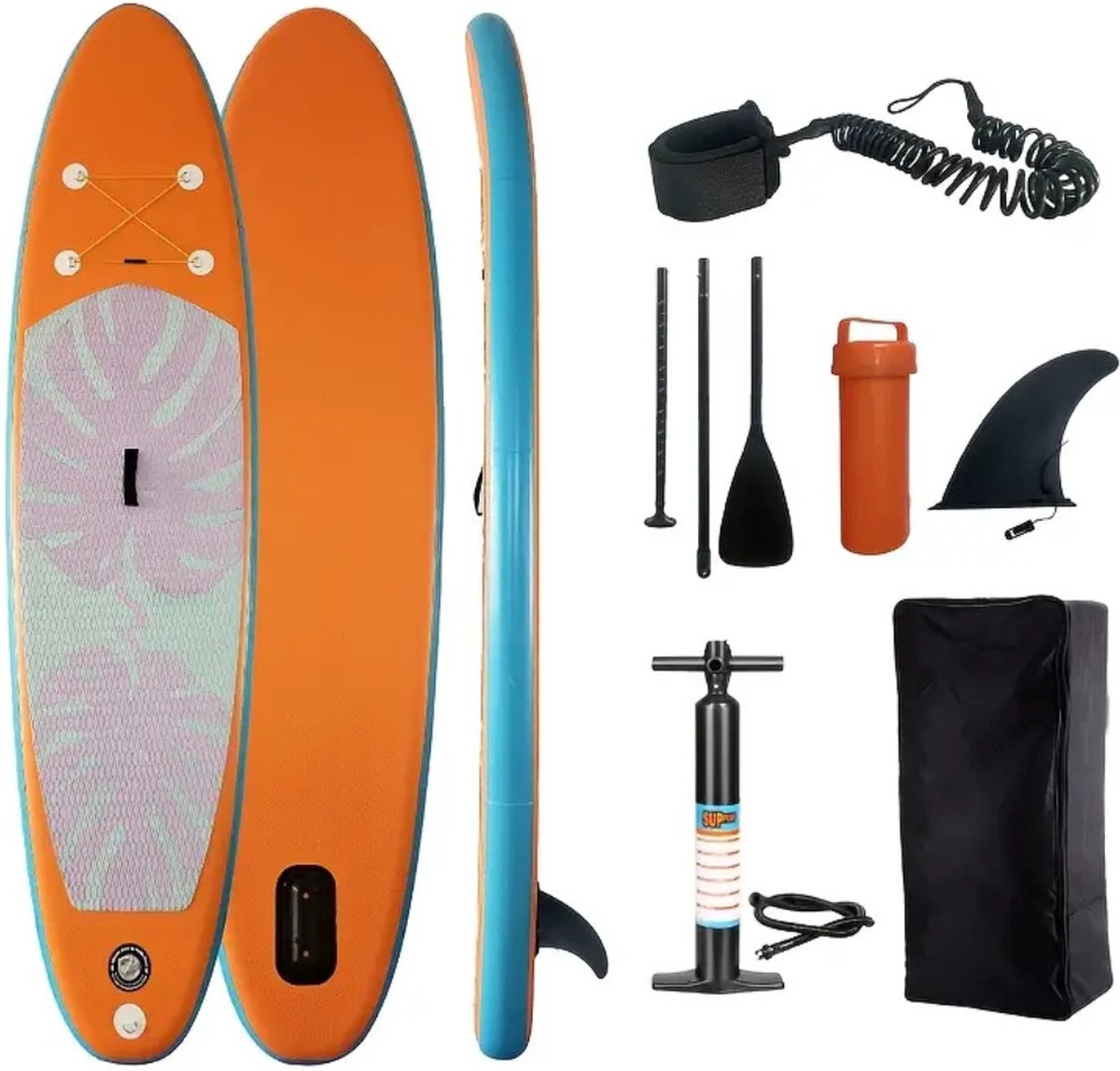 Nivard Sup Board - Opblaasbaar - Supboard - Sup Boards - Paddle - Kayak - Oranje - 320cm