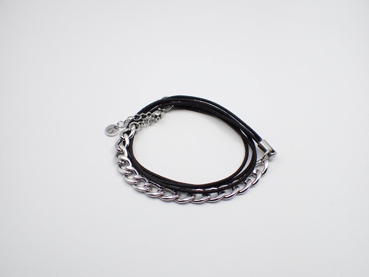 Colure® wikkelarmband jasseron robuust gourmet zwart
