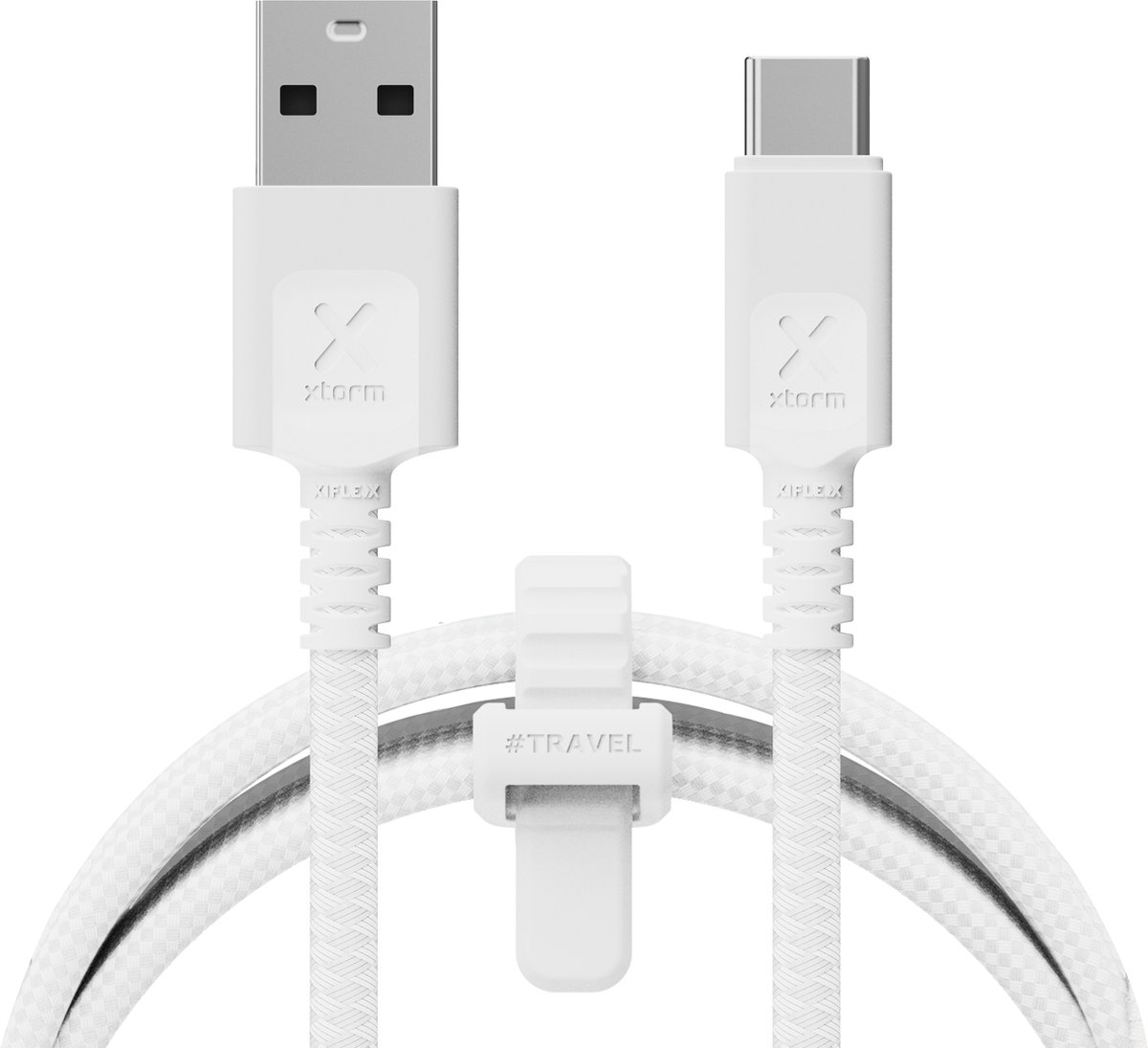 Xtorm Next Gen USB-A naar USB-C Kabel - 1,5 meter - Wit