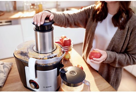 Bosch MES4010 Vitajuice 4 - Sapcentrifuge - 1200 W - 3 snelheden - Zilver/Zwart van Bosch — afbeelding 3