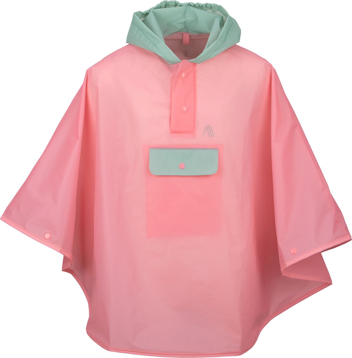RALKA regenponcho - kinderen - roze - maat 116/128 - met capuchon - 100% eva