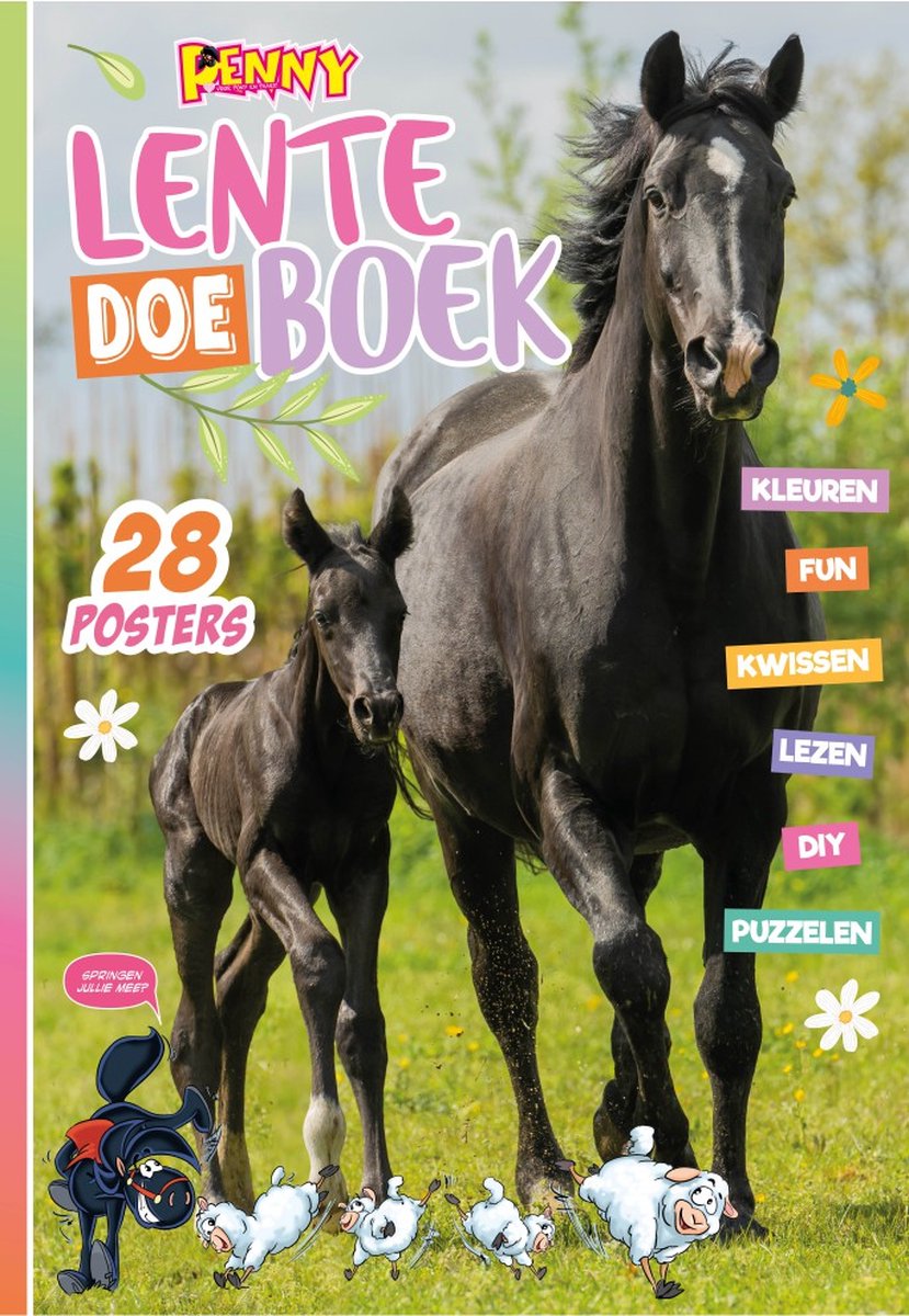 Penny Lenteboek 2025 - Vakantieboek voor Kinderen - Doeboek - Vakantieboek - Vakantie - Paarden - Paardencadeaus - Creatief - Paard - Paarden Spullen - Tekenen - Posters - Strips - Puzzels - Puzzel - kleurboek - Tekenboek - Pony - Veulen