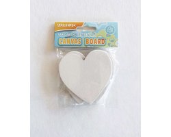 Aureuo - DIY magneten - schilder je eigen magneten - hart - 7,5 x 7,5cm - 4 stuks