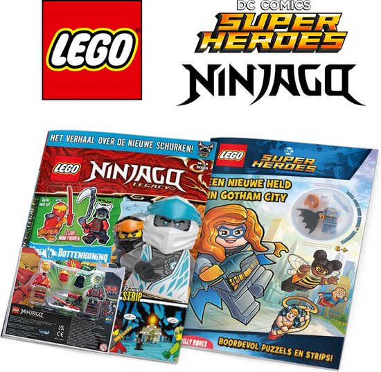 LEGO Ninjago + Super Heroes voordeelbundel - 2 doeboeken met Batman en Ninjago poppetjes - Voor kinderen van 6 jaar / 7 jaar / 8 jaar/ 9 jaar / 10 jaar / 11 jaar - Speelgoed figuren - Cadeau - Jongens