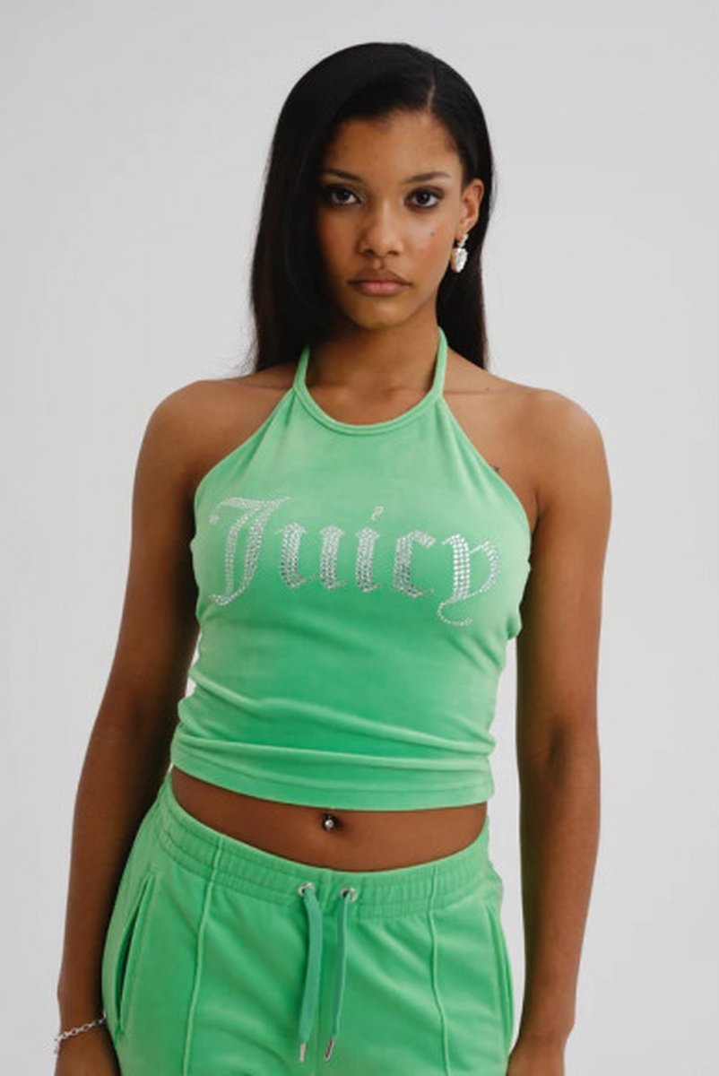Juicy Couture Etta Halter Top Zalm M