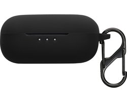 kwmobile cover voor oordopjes case - geschikt voor EarFun Air Pro 4 - Trendy beschermhoes draadloze oordopjes in zwart