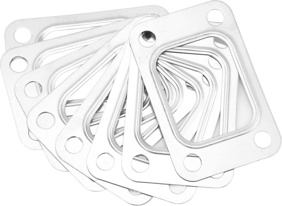 10 Pcs Turbo Inlaatspruitstuk Pakking voor Garrett T25 T28 GT25 GT28 Turbo - Rvs Pakking Turbo - Flens Pakking Turbo Inlaatspruitstuk .