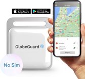 GlobeGuard® GPS tracker – Bluetooth tracker – Koffer tracker - AirTag – SmartTag – Keyfinder - Geschikt voor Android als Apple - Waterdicht – Wereldwijd bereik - Geen abonnement - Werkt zonder simkaart - 365 dagen batterij - Wit