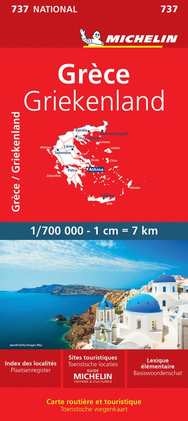Nationale kaarten Michelin - Michelin Wegenkaart 737 Griekenland