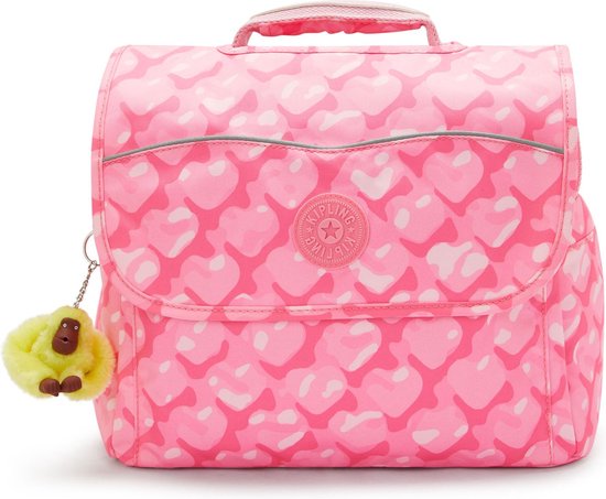 Kipling Codie Meisjes Schoolrugzak - Schooltas voor Meisjes - 10 Liter Rugtas - Adorable Hearts Roze