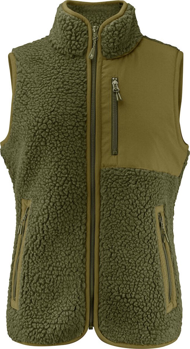 James Harvest KINGSLEY VEST WOMAN 2121505 mosgroen