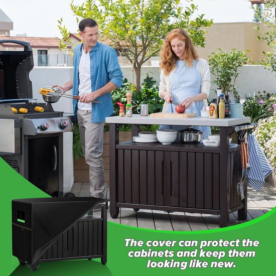 BBQ Grill Bijzettafel, afdekzeil, beschermhoes, BBQ bijzettafel voor