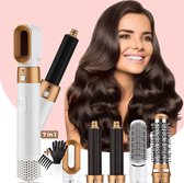 Bol.com Hair Dryer Brush Set 5in1 Wit - Haardroger - Pro Versie - Föhnborstelset - Blowdry - Multistyler - Föhn - Krulborstel - ... aanbieding