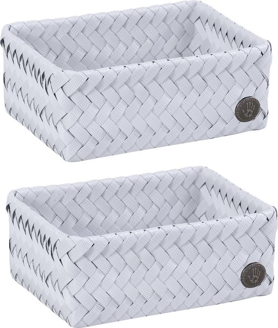 Handed By FIT small - LOT de 2 paniers de rangement gris clair