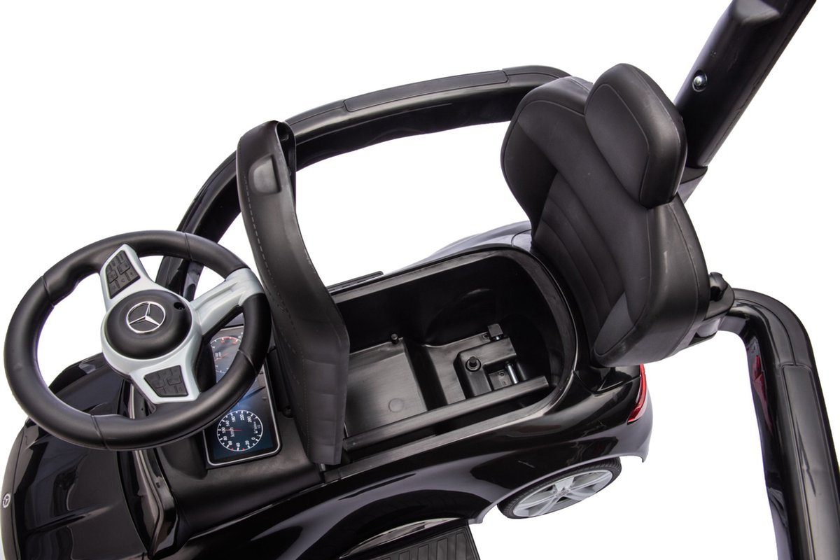 Eco Toys Wit Mercedes Benz Loopauto met Duwstang — afbeelding 6