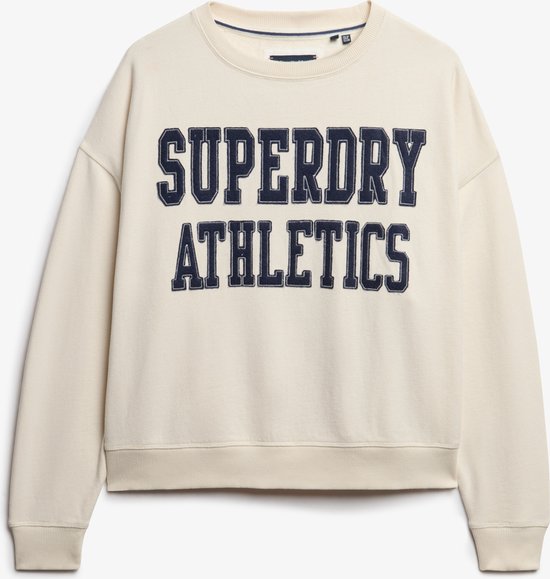 Pull ras du cou à appliqués ATH ESS RELAXED pour femme Superdry