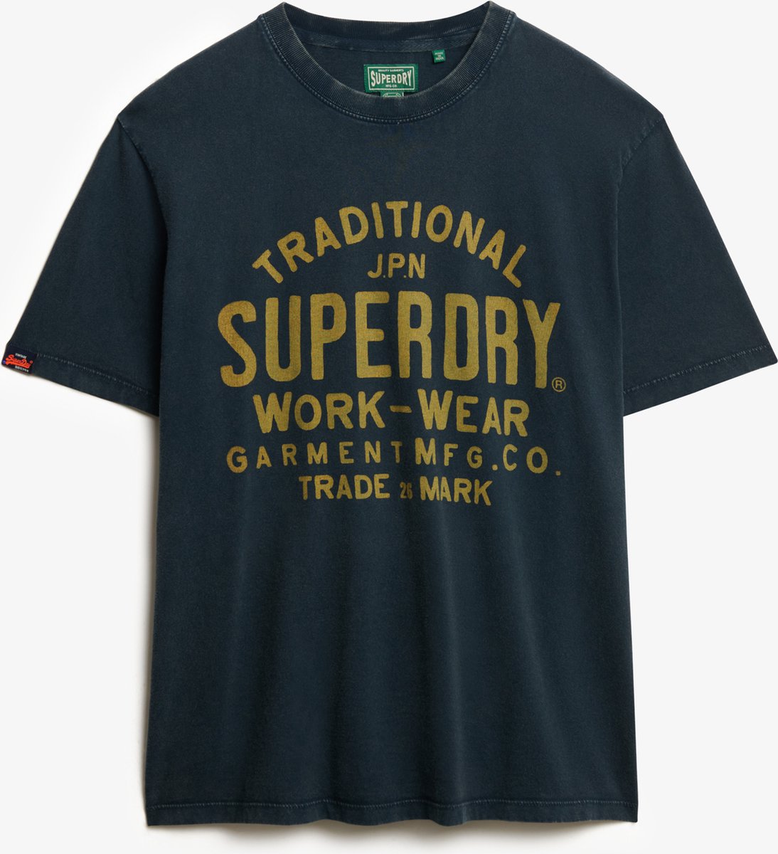 Superdry MACHINED GOODS WORKWEAR TEE Heren T-shirt Groen