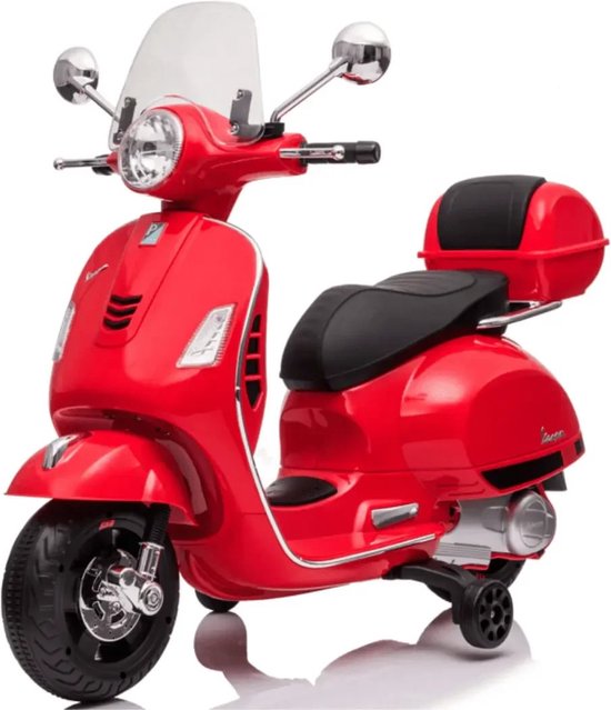 Vespa GT - Elektrische Scooter 6V - voor Kinderen - 3 tot 6 jaar - Rood