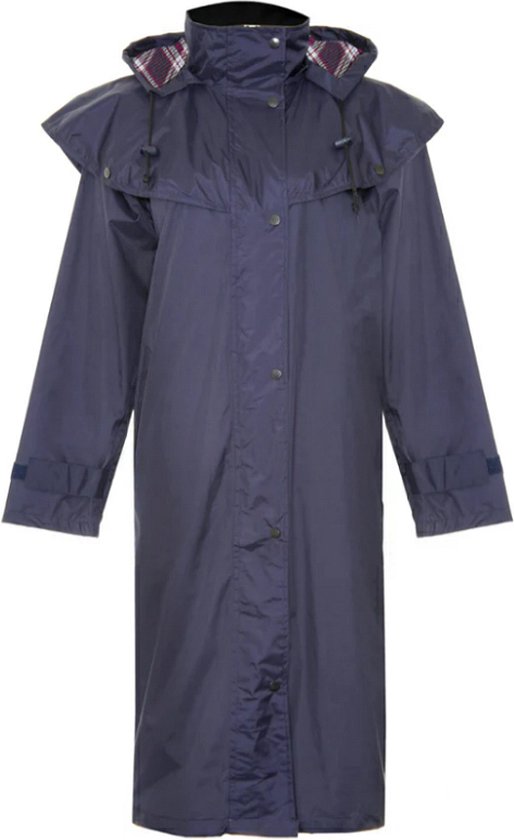 Navy Regenjas Vrouwen - Maat XL - Lange Regenjas Dames - Country