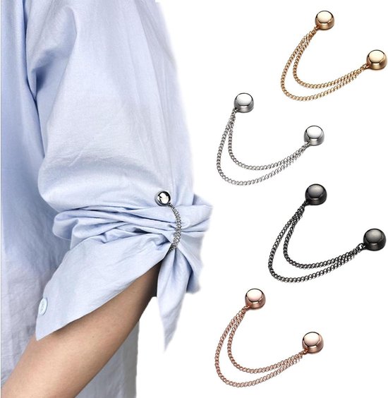 4 Stück Magnetische Hijab Nadeln - Abgeflacht Ohne Nadeln Für Schals