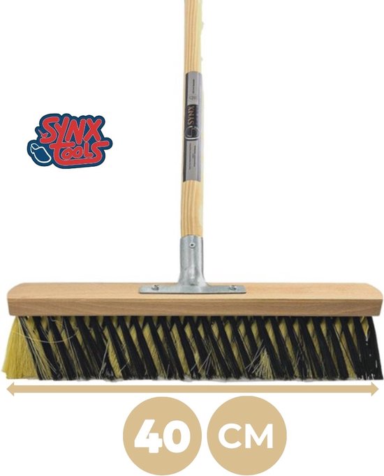 Synx Tools Rechte Schoffel 20cm en Synx Tools Binnenbezem X Bezem 40cm La Crema - Onkruidbestrijding / Onkruidverwijderaar - Kamerveger - Veger / Zachte Besem - Incl. Steel 150cm van Synx Tools — afbeelding 5