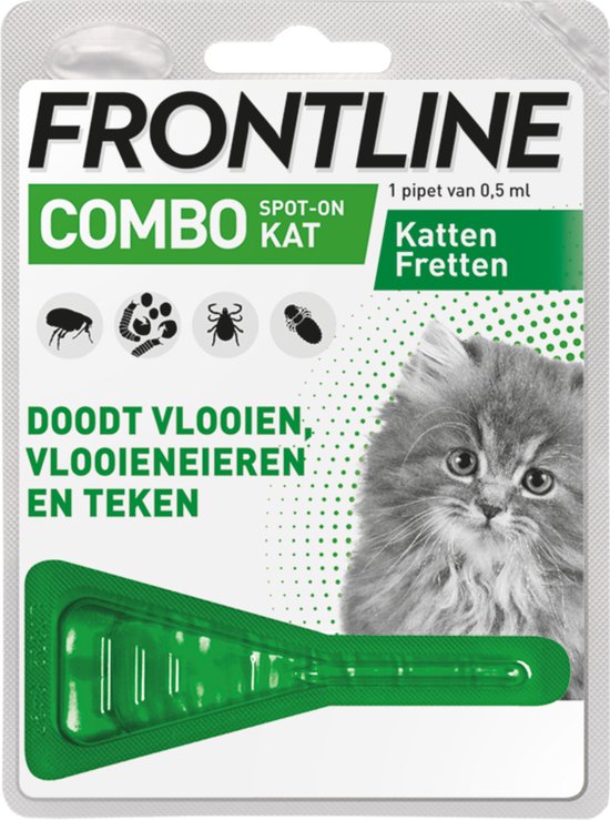 Frontline Combo Spot On Kitten - Anti vlooien en tekenmiddel - 1 pip