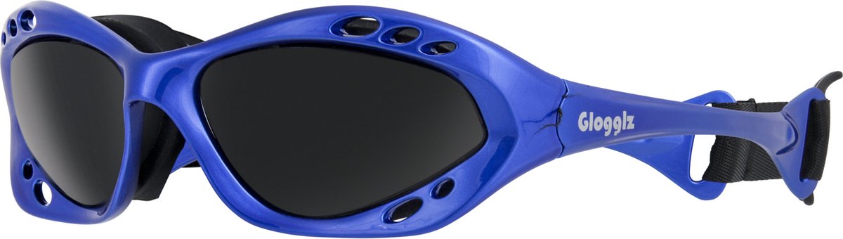 Glogglz® Cudaz – Zwembril & Sportzonnebril – Blauw – UV400 – Anti-condens – Watersport & Triathlon