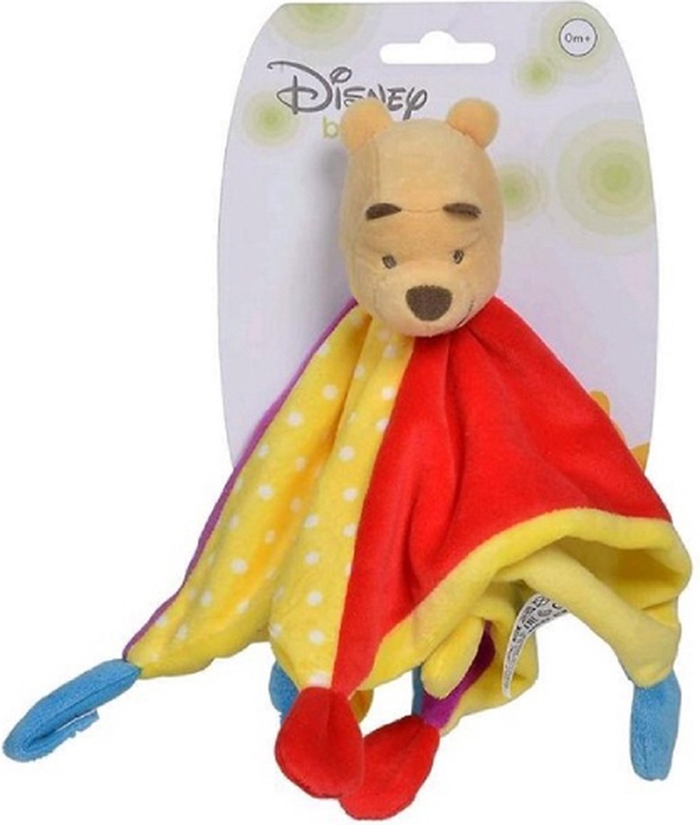 Winnie de Poeh  Disney Knuffeldoekje Pluche Knuffel 42 cm  Knuffeldoekje voor baby  Zacht lief knuffeldoek  Kraam cadeau  Kraamvisite  Geboorte Kado Zacht  Winnie Tijgertje Knorretje Iejoor
