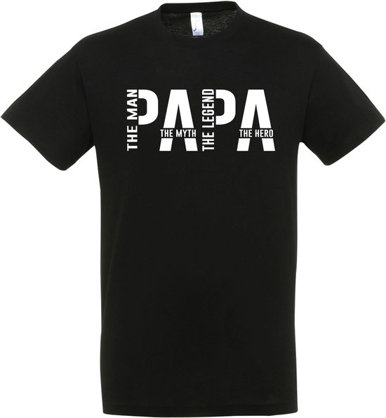 L'Homme Le Mythe La Legend Le Hero T-shirt - Père - cadeau - Papa - meilleur père du monde - anniversaire - cadeau - père - Cadeau père - anniversaire - Taille L