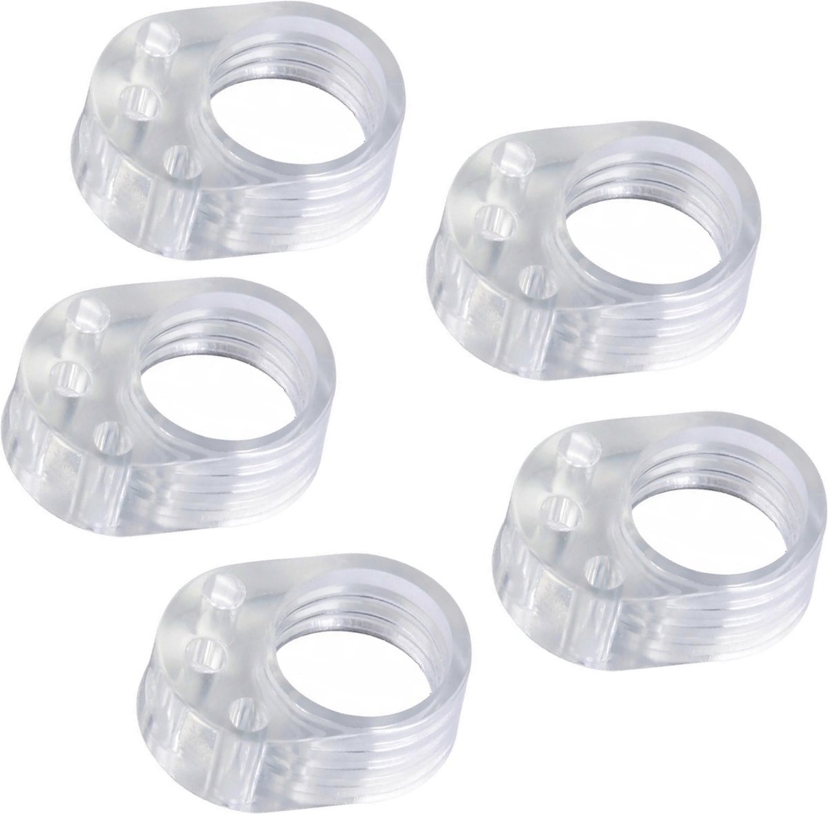 ELIOT® Siliconen deurstoppers - 5 stuks - transparant - muur beschermer
