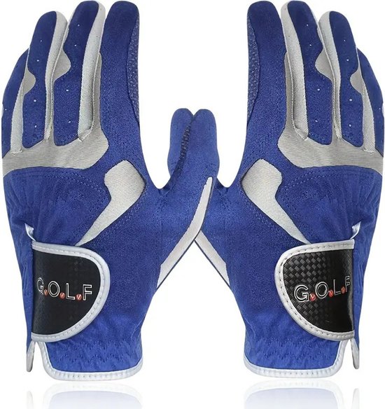 Bovista Golfhandschoenen - Golf Accessoires - Handschoen AntiSlip - Heren - Rechts - Blauw - Maat XXL van Bovista — afbeelding 2