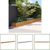 Cortenstaal plantenbak 200x100x80 cm kopen? Gras&Groen