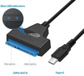 SATA III Naar USB-C 3.0 2.5 Inch Hard Drive Adapter Kabel Converter UASP Voor 2.5 "Laptop HDD SSD (Geen Ondersteuning 3.5 "HDD)