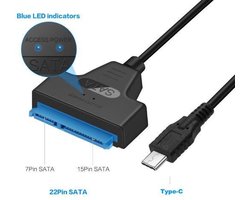 SATA III Naar USB-C 3.0 2.5 Inch Hard Drive Adapter Kabel Converter UASP Voor 2.5 "Laptop HDD SSD (Geen Ondersteuning 3.5 "HDD)