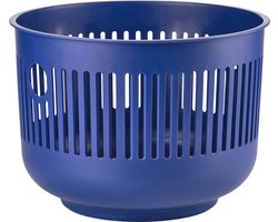 Zone Denmark Ume Wasmand - 30 liter - Indigo blue (blauw) - Kunststof - Ronde Wasmand met Hengsel - Kleine Wasbox of Opbergmand