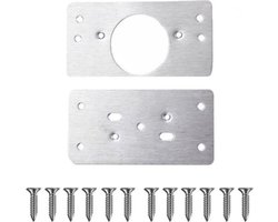Knaak Scharnier Reparatie Set - Voor Kast- en Deurreparatie - Incl. 12 Schroeven - 2 Stuks
